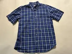 McGREGOR/マックレガーメンズ 半袖シャツ Mサイズ/青系チェック