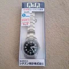 Q&Q ステンレス製 腕時計(クォーツ)
