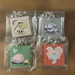 星のカービィ　カラフスストア　アクリルキーホルダー　４点