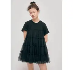 épine tulle teared onepiece black