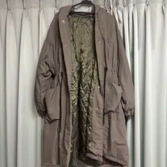 ブラウン フード付き モッズコート