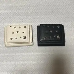 ミニウォレット　黒、白　スタッズ