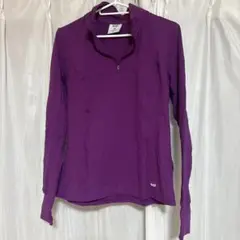 MP パープル M ハーフジップ M