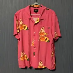HUF プリントシャツ ピンク