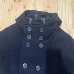 【⠀デザイン性⭕️‼️ 】ウールコート ネイビー ダブルブレスト