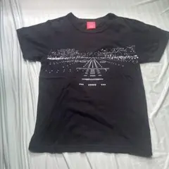 OJICO 黒い飛行機デザインTシャツ 12A