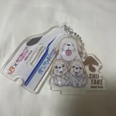 Aqours 推し旅コラボ 新幹線乗車特典　スタンド付きアクリルチャームしいたけ