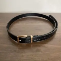 【新品　未使用】型押しベルト　ブラック　レディース　匿名配送