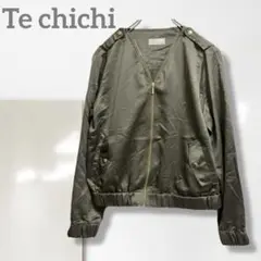 k3542k【テチチ】ブルゾン/美品 光沢感 羽織り おしゃれ きれいめ 着回し