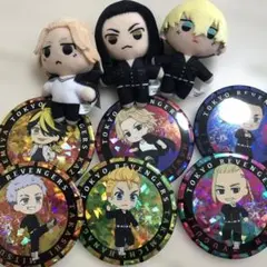東京リベンジャーズ バッジ　マスコットぬいぐるみセット