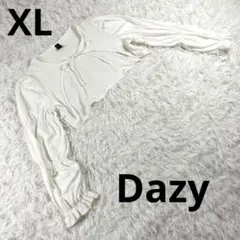 『Dazy』ボレロ　ホワイト　白　XL　レディース　カットソー