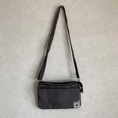 グレー キャンバス ショルダーバッグ