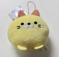 ごろねこサミット イエロー猫 マスコット ストラップ付き