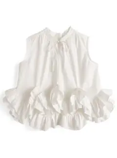 GRL フリルノースリーブブラウス 【完売品】