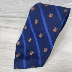 ラルフローレン　Ralph Lauren ネクタイ　ロゴ　ネイビー