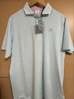 PUMA Arnold Palmer 水色ストライプシャツ 【新品未使用品】