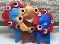 関西万博ミャクミャク折り紙