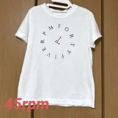 ❤️美品！早い物勝ち！45rpm ホワイトTシャツ　カットソー　即購入Ok!