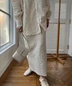 【新品】willfully matelasse cocoon slit SK