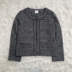 【定価1.7万円】アーバン リサーチ ドアーズ ノーカラー ツイード ジャケット