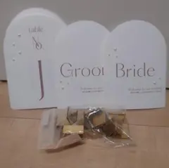 テーブルナンバー 真鍮カードスタンド20個セット　ウェディング 結婚式