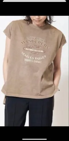 MICA&DEAL✖️GOOD ROCK SPEED コラボ Tシャツベージュ