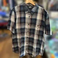 レア　VANS チェック柄 半袖シャツ
