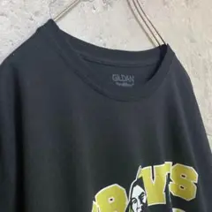 ギルダン 古着 アメリカ輸入 両面プリント Tシャツ 半袖 黒色 XLサイズ