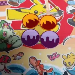 マーカー　どく　やけど　2つセット　海外　ポケモンカード