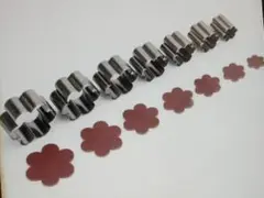 本日限り！レザークラフト　型抜き 【花】　6枚花びら　7サイズ　　ポンチ