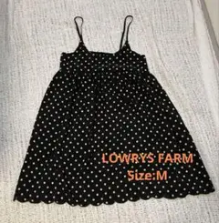 美品　LOWRYSFARM　М　チュニックワンピース　ドット