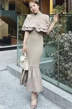 リエンダ　Many wayフリルマーメイドワンピース