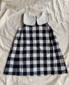 110size) petit main プティマイン　ワンピース　チェック