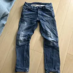ライトブルー デニムパンツ 膝パネルデザイン　Gスターロウデニム