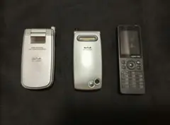 【ジャンク品】ウィルコム　ガラケー3台