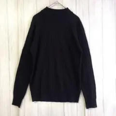 シネマクラブ　ニット　セーター　【L】 黒　長袖　秋　冬　シンプル
