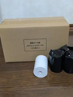 【感熱紙】モバイルプリンタ用ロール 幅58mm×外径40mm 1箱20巻