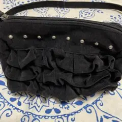 バック ポーチ 黒バッグ