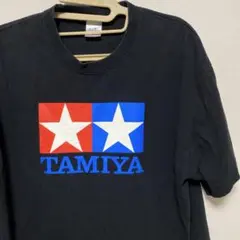 タミヤ TAMIYA ロゴプリント ブラック Lサイズ
