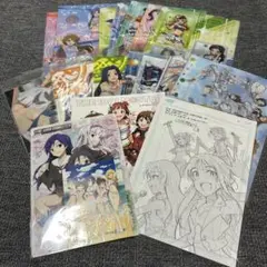 アイドルマスタークリアファイルまとめ売り　16枚　下敷き、ハンドブック付き
