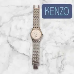 稼動品 KENZO 時計シルバー(Swiss)電池交換済