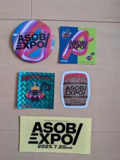 ASOBI EXPO 18周年記念缶バッジ&ステッカーセット