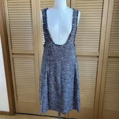 シャネル トリコロールツイードドレス