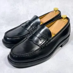 ☆ほぼ新品☆【HARUTA ハルタ】コインローファー (27) 通勤　通学　黒