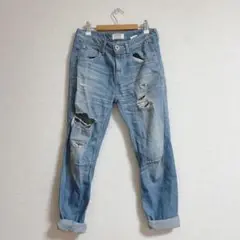 GYDA♡ダメージジーンズ ボーイフレンドデニ厶