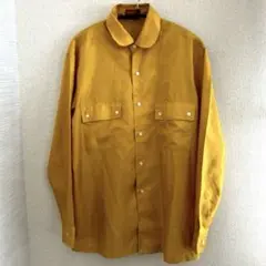 Sugar cane マスタード 長袖シャツ Mサイズ シュガーケーン
