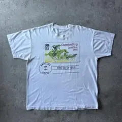 90s 記念切手tシャツ USA製 ホワイト L相当 USPS チェロキー族