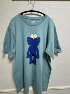 KAWS 刺繍 Tシャツ Lサイズ ライトブルー