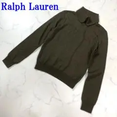 ラルフローレン ニット ポロシャツ風 グリーン M C3916