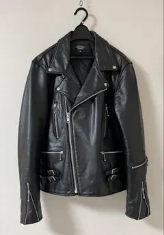 ★希少！4L★Horn Works ダブルライダースジャケット メンズ 3XL